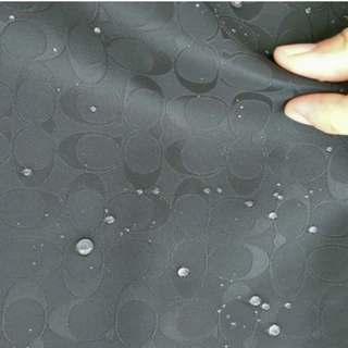 Vải trượt nước - dày 0.35mm, màu đen, hãng dư, chất dày dặn - đẹp