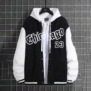 Áo Bomber nỉ cotton Chicago 23 mẫu hót 2023