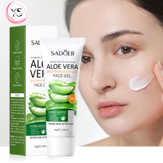 Gel Lô Hội Aloe Vera Gel SADOER 40g, Dưỡng Ẩm, Kiểm Soát Dầu, Trẻ Hóa Làn Da, Mờ Thâm A120 (MỚI)