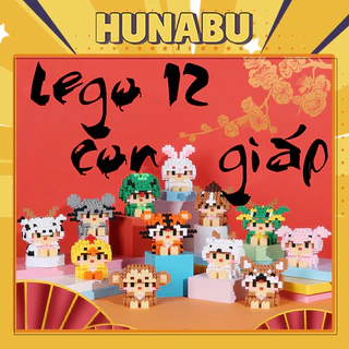 Lắp ráp LEGO 12 con giáp đáng yêu cute  làm quà tặng trang trí phong thủy Hunabu Shop