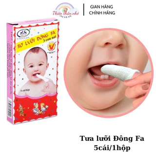 Rơ lưỡi Đông Fa dùng vệ sinh răng miệng cho bé ( 5 cái/hộp)