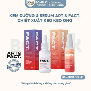 Serum và kem dưỡng ẩm Art&Fact. chiết xuất keo ong - dưỡng ẩm, làm dịu và phục hồi da