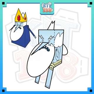 Mô hình giấy Anime Game Ice King - Adventure Time