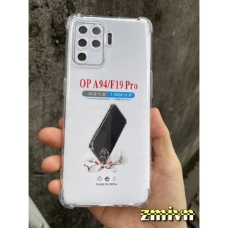 Ốp lưng chống va đập Oppo A94 4G 5G loại dày cao cấp trong suốt bo 4 góc đàn hồi