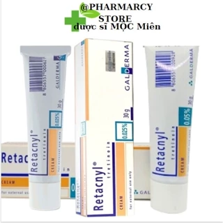 Mộc miên store  Retacnyl Tretinoin Cream Kem Hỗ Trợ Giảm Mụn, Chống Lão Hóa, Trẻ Hóa Da 0,025%, 0,05% có tem