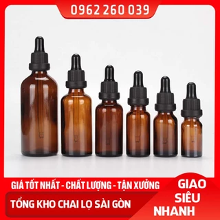 Lọ Chiết Serum Bóp Giọt Khoen Đen To 50ML/100ML