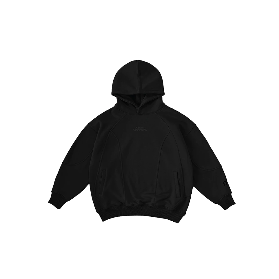 Áo Hoodie FUAS™ Overlock Black Hoodie