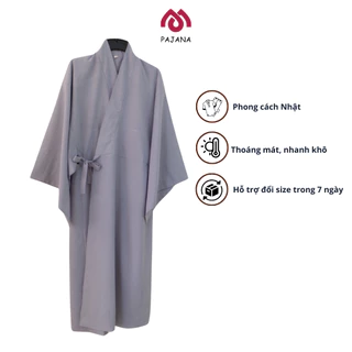 Áo tràng Phật tử vải silk cotton Đài Loan phong cách Nhật