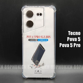 Ốp dẻo trong suốt chống sốc Tecno Pova 5 Pro, Pova 5 (ôm sát điện thoại, tháo nắp dễ dàng)