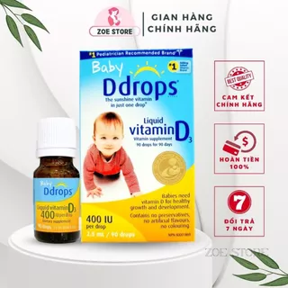 Vitamin D3 Canada Baby Ddrops (2026 date, 90 giọt) cho bé