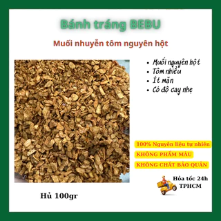 [ Giao Hàng Hoả Tốc ]  Muối tôm nguyên hột nhiều tôm cay nhẹ (hủ 100gr)