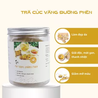 Trà Hoa Cúc Đường Phèn MÙA VÀNG FOOD làm đẹp da, giải độc, mát gan