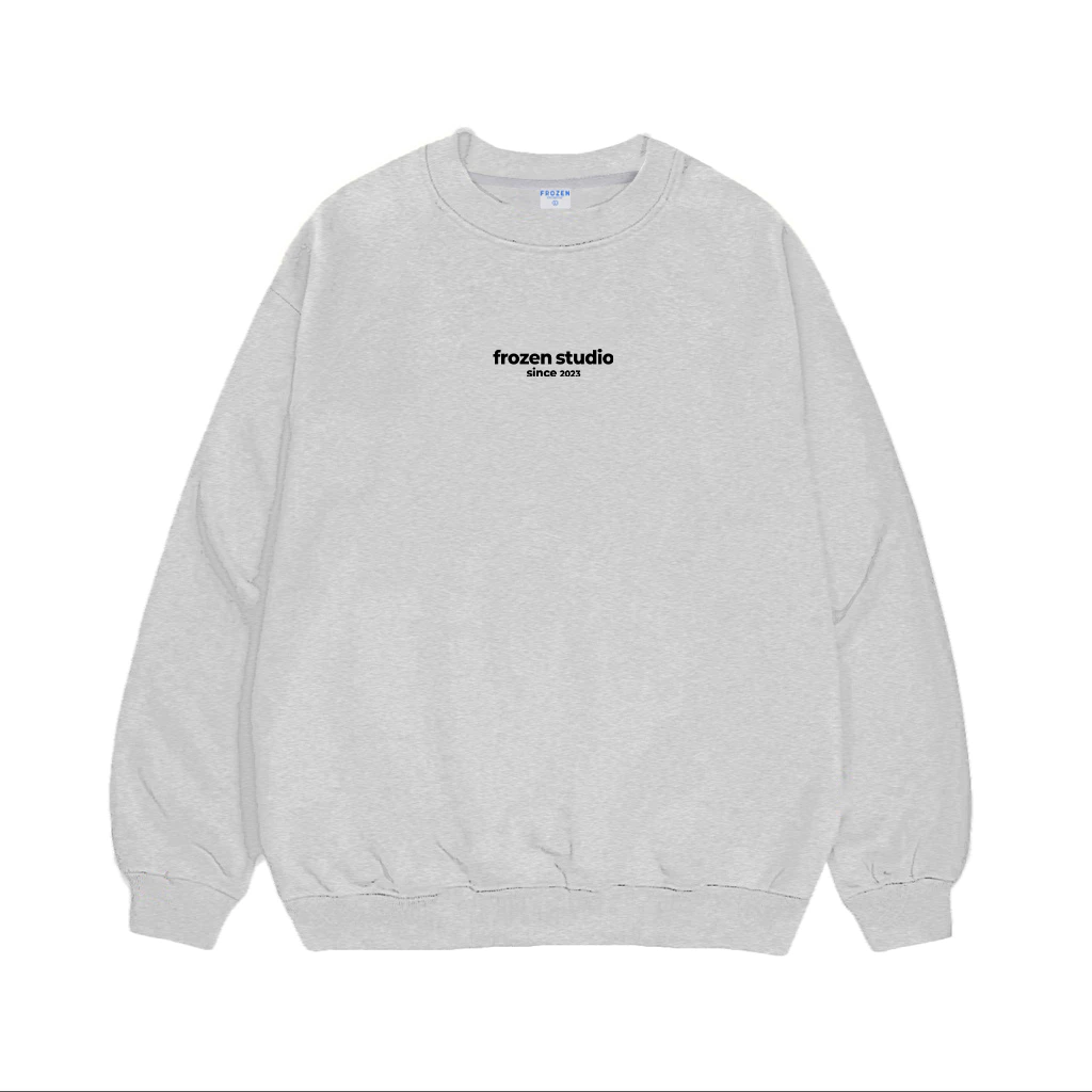 Áo Sweater Frozen Studio Since 2023 , Áo Nỉ Hoodie Cổ Tròn Form Rộng Chất Nỉ Bông Dày Siêu Ấm Nam Nữ Mặc Đều Đẹp