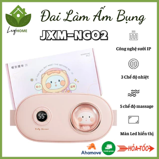 Đai Massage Làm Ấm Bụng JXM-NGO2_Màn hình led thể hiện các chế độ massage, chế độ nhiệt_Mềm mại thoáng khí, làm ấm nhanh