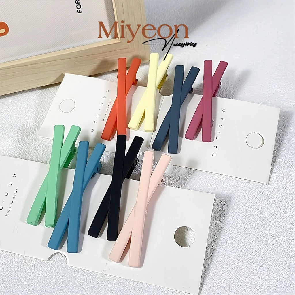 Kẹp tóc mái hình mỏ vịt Miyeon Accessories - cặp bấm mái nữ đẹp vintage Hàn Quốc KT09