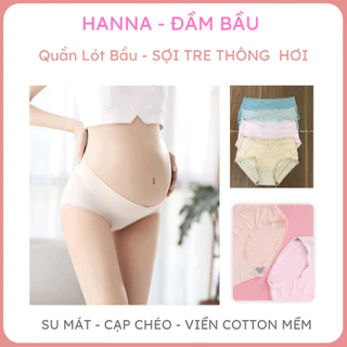 [SIZE 40-75KG] Quần lót bầu su may viền cạp chéo thông hơi kháng khuẩn có lót trắng theo dõi chất nhày quần co dãn