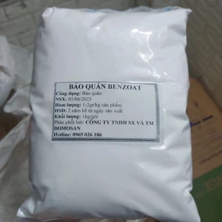 1kg NATRI BENZOAT DẠNG BỘT MỊN