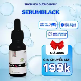 Serum Dưỡng ẩm Black Rose 20ml Cấp Ẩm, Sạch Mụn, Mờ Thâm Nám