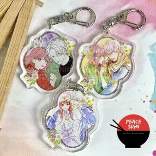 (HOA) Móc khóa YUBISAKI TO RENREN A Sign Of Affection Ngôn Ngữ Yêu Thương in hình anime chibi mica trong acrylic keyring