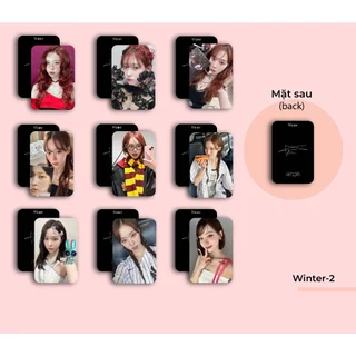 SET 9 CARD AESPA - Karina Winter Ningning Giselle có chữ ký