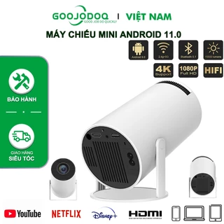 Máy chiếu mini Goojodoq H300 4K Full HD Android 11.0 Xoay 180° Bluetooth WiFi 5g Văn phòng tại nhà Sử dụng ngoài trời