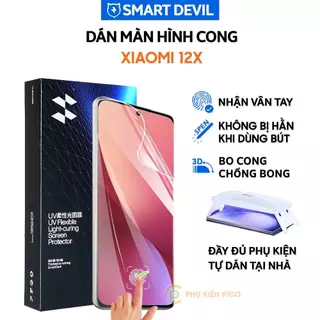 Dán màn hình Xiaomi 12X PPF UV Smart Devil full màn hình dẻo trong suốt - Dán PPF UV Xiaomi Mi 12X