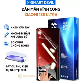 Dán màn hình Xiaomi 12S Ultra PPF UV Smart Devil full màn hình dẻo trong suốt - Dán PPF UV Xiaomi Mi 12S Ultra