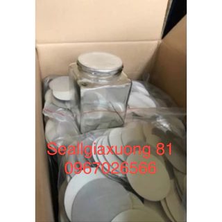 Màng seal nhôm hũ thuỷ tinh,  màng siêu nhôm, màng miệng hũ (Combo 1000c)