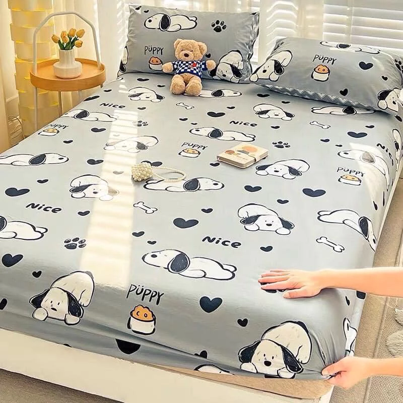Ga trải giường poly cotton 1m2,1m6,1m8,Drap bọc nệm đẹp,được chọn mẫu
