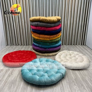 Đệm Papasan Handmade Cao Cấp, Đệm Lót Ghế Dày Dặn Tròn Đường Kính 1m1 (Hàng Sẵn Shop)