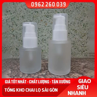 Lọ Thủy Tinh Chiết Serum Phun Mờ Xịt Giọt 20ml/30ml, Chai Lọ Thủy Tinh Dùng Đựng Tinh Dầu, Chiết Mỹ Phẩm - Lọ Thủy Tinh