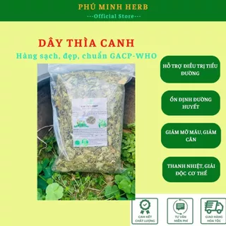 1Kg Dây thìa canh  lá to ổn định đường huyết (mới, khô, xanh, thơm)- Phu Minh Herb Store