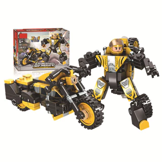 Đồ chơi lắp ráp robot biến hinh mô tô 2in1cho bé phát triển tư duy - Ledi Toys