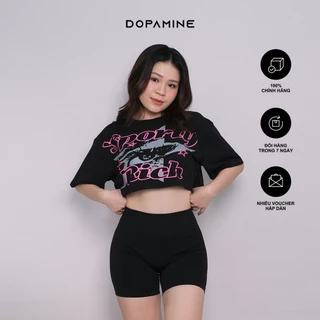 Áo Thun Croptop Thể Thao AEOM I - Cotton 100%, tay ngắn, cổ tròn.