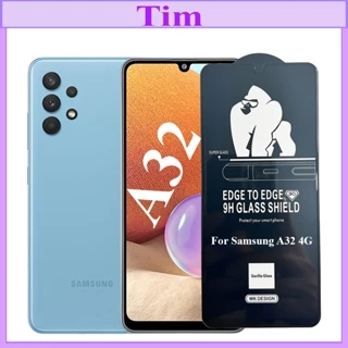 (Loại Tốt) Kính cường lực Kingkong Samsung A32 4G Full Màn hình,Full Keo,Ảnh Thực SP Shop chụp,(Tặng Kèm Giấy Lau 1/2)