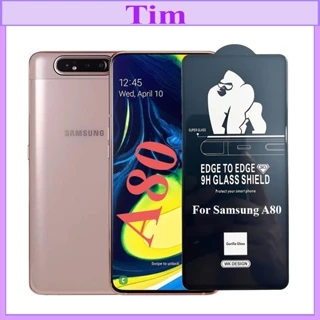 (Loại Tốt) Kính cường lực Kingkong Samsung A80 Full Màn hình,Full Keo,Ảnh Thực SP Shop chụp,(Tặng Kèm Giấy Lau 1/2)