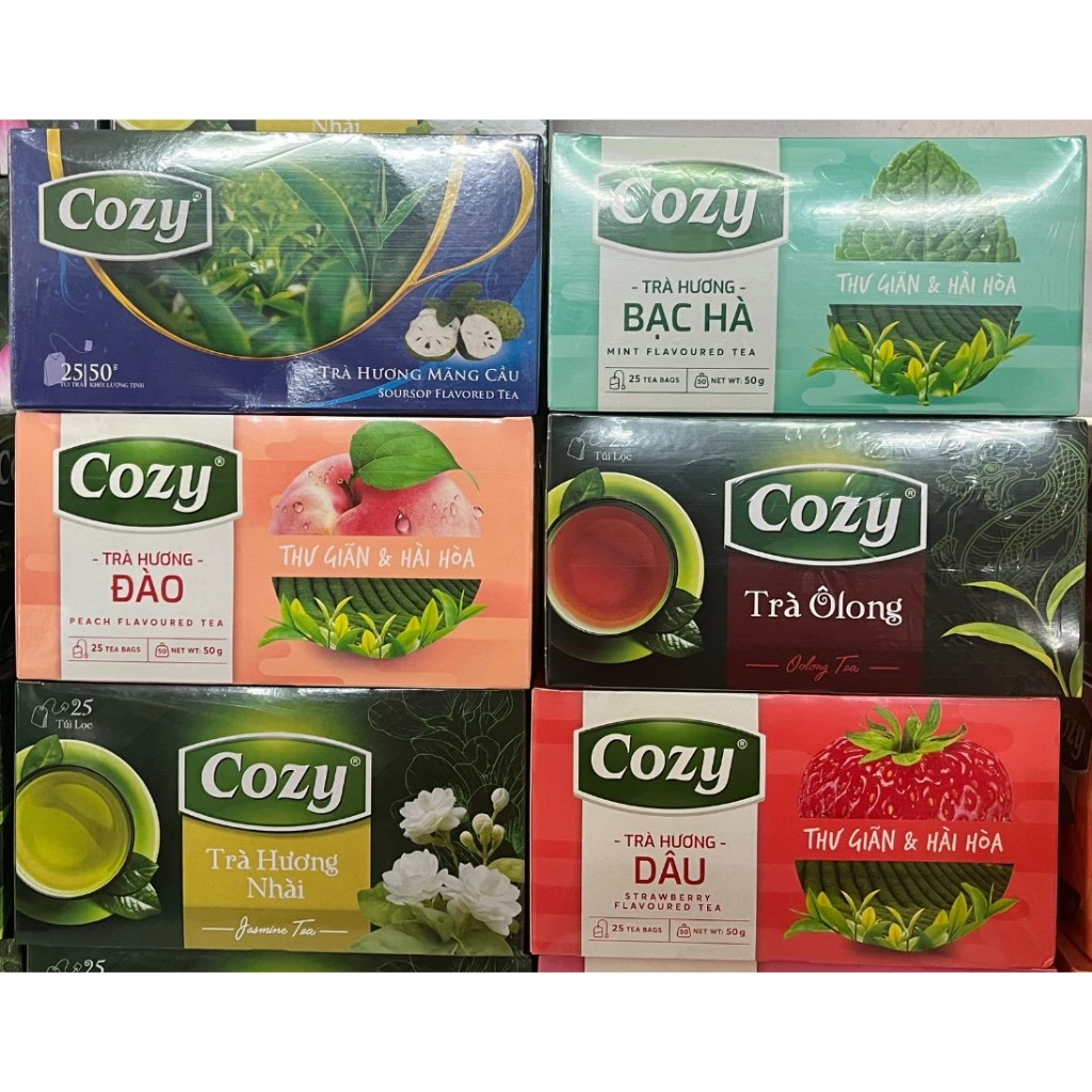 Trà túi lọc cozy Hộp 50g (25 gói x 2g)