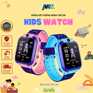 [Quà tặng cho bé] Đồng hồ thông minh trẻ em lắp sim nghe gọi, định vị, sos, video call, tin nhắn thoại - MeyMall