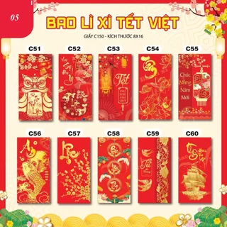 Bao Lì Xì Set 100 Lì Xì Tết 2024 Giáp Thìn Tổng Hợp