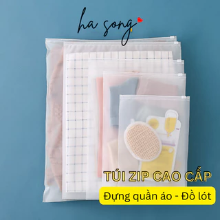 Túi zip mờ đựng quần áo đựng đồ du lịch, quần áo ,đồ lót ,áo khoác chất liệu nhựa PE cao cấp 344