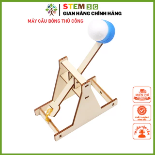 [STEM Mầm non] Lắp ráp Máy cẩu bóng thủ công. Đồ chơi giáo dục khoa học đơn giản cho bé mẫu giáo, tiểu học. STEM3G