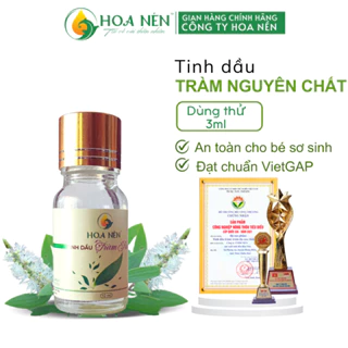 Tinh dầu Tràm Huế nguyên chất dùng thử 3ml - Hoa Nén - Chăm sóc sức khoẻ mẹ và bé