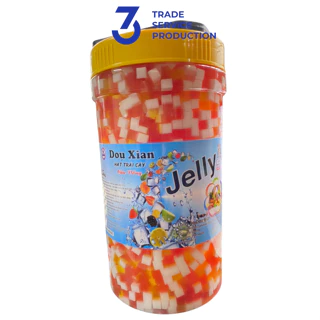 Thạch Trái Cây Jelly 3 Màu - Douxian (Hàng Huy) - Hộp 2,5Kg