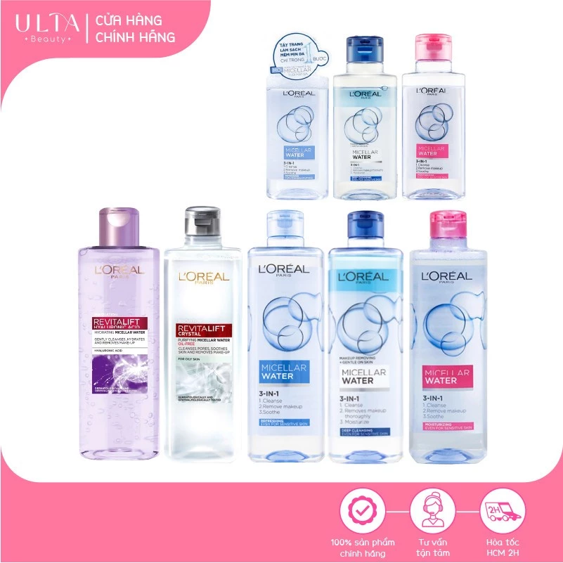 Nước Tẩy Trang L’Oreal Micellar Water (95ml, 400ml)