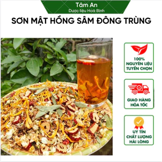 Trà Sơn Mật Hồng Sâm Đông Trùng Loại Đặc Biệt  Thải Độc Cơ Thể Gói 1 Kg