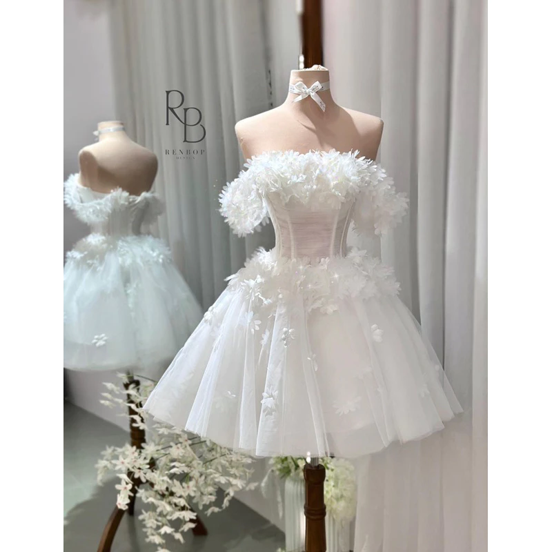 Váy thiết kế RIN DRESS Thiết kế đan dây - váy tiệc dâu đi bàn, chụp ảnh cưới, patty, ….