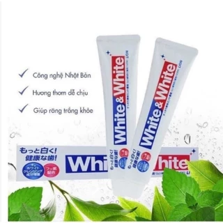 Kem đánh răng White and White lion150g ,trắng răng thơm miệng Nhật Bản