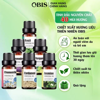 Tinh dầu thực vật 100% thiên nhiên OBIS, tinh dầu nguyên chất xông phòng cao cấp 10ml , tinh dầu lavender, bạc hà