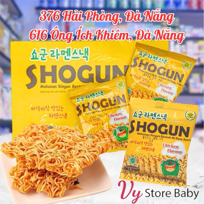 Mì Tôm Trẻ Em Ăn Liền Hàn Quốc SHOGUN Vị Gà SIÊU HOT, đồ ăn vặt