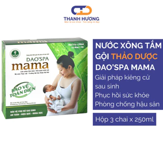 Thảo dược sau sinh DAO'SPA MAMA chính gốc Dao đỏ (1 hộp 3 chai)